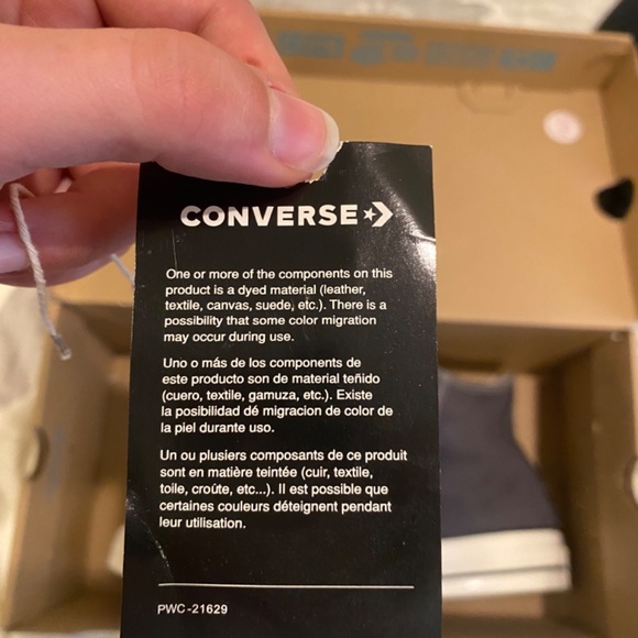 Brand New Converse Carhartt WIP x Renew Chuck 70 High Navy/Brown Sneakers - Picture 8 of 8